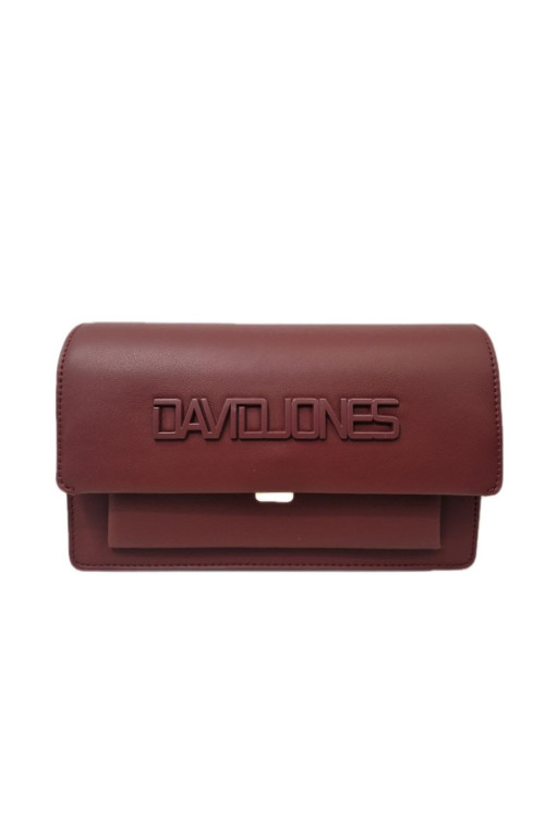 Τσάντα γυναικεία David Jones μπορντό 