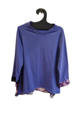 Μπλούζα φούτερ μακρυμάνικη μωβ