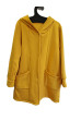 Πανωφόρι φούτερ με κουκούλα κίτρινο
