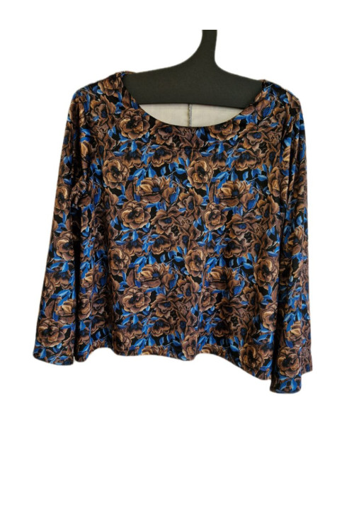 Μπλούζα βελουτέ τριαντάφυλλα